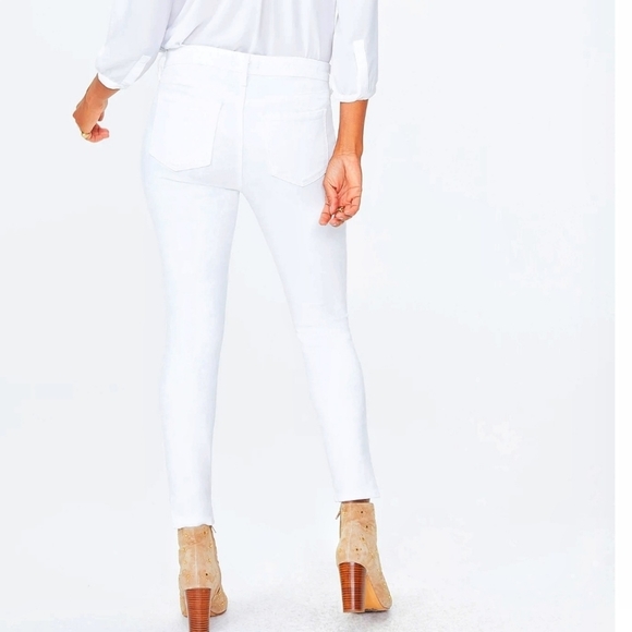 NYDJ White Curves 360 Jeans Embroidered Side Vent - Picture 2 of 12